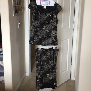 Super cute Max Studio butterfly top & skirt!